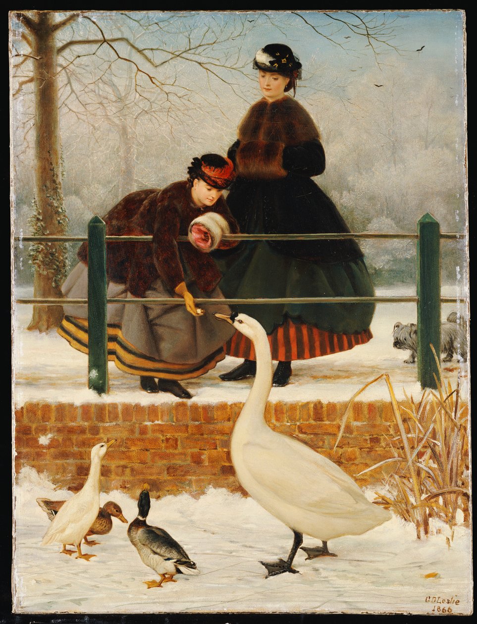 Frozen Out, 1866 od George Dunlop Leslie