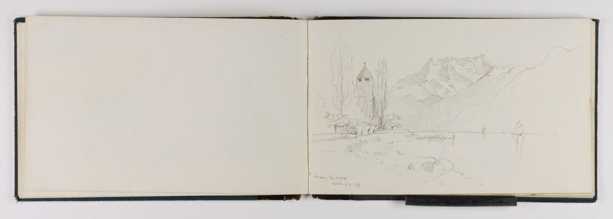 (Skicák) Vevey La Tour od George Elbert Burr