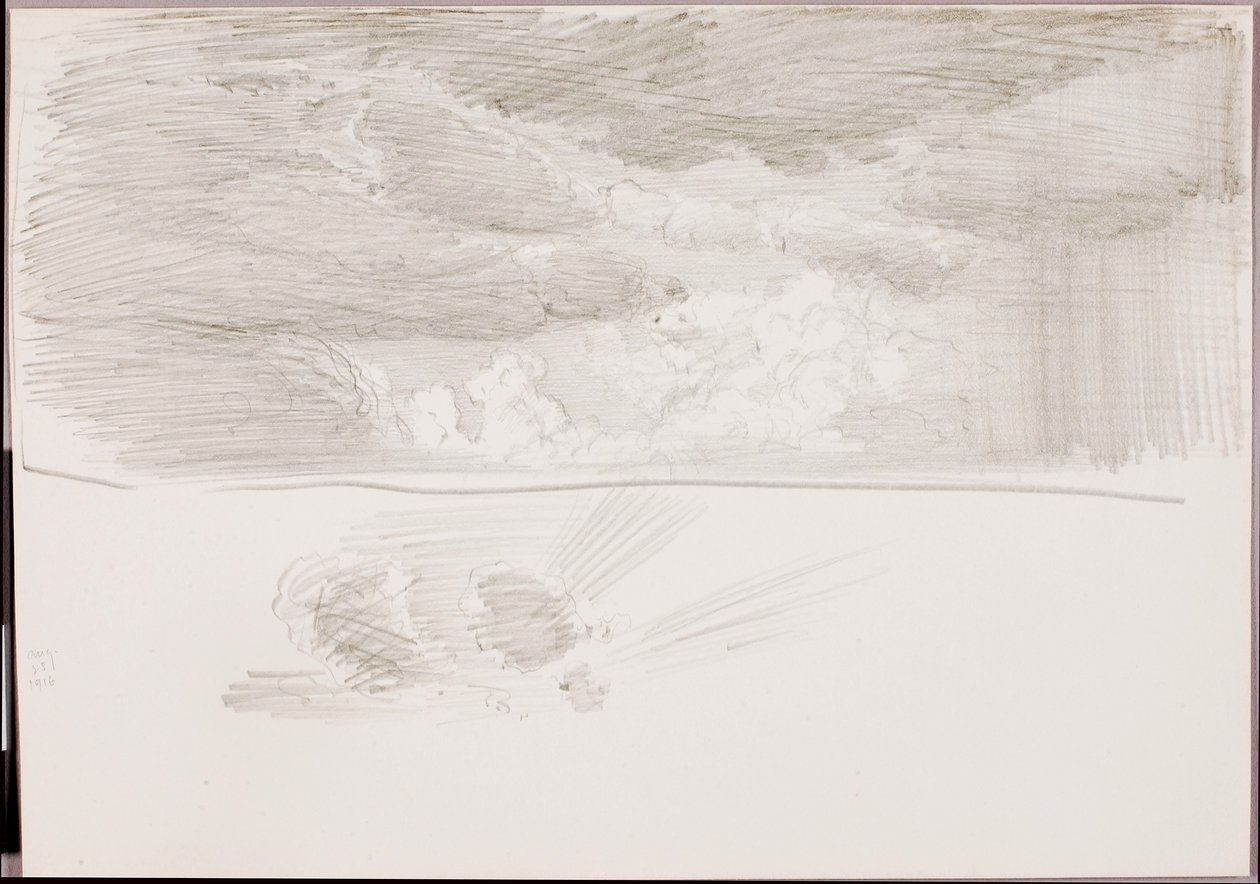 (Bez názvu) (Studie mraků) od George Elbert Burr
