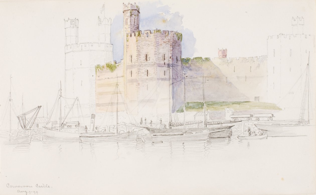 Hrad Caernarvon od George Elbert Burr