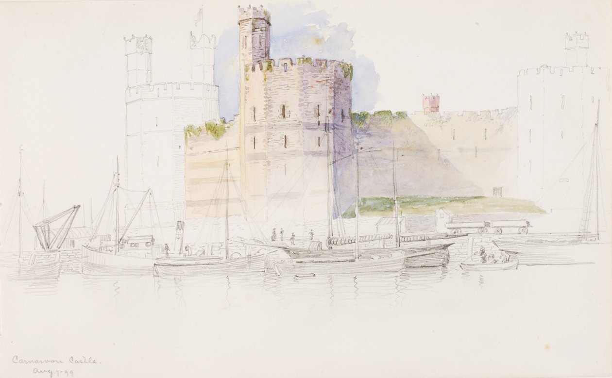 Zámek Caernarvon, 1899. od George Elbert Burr