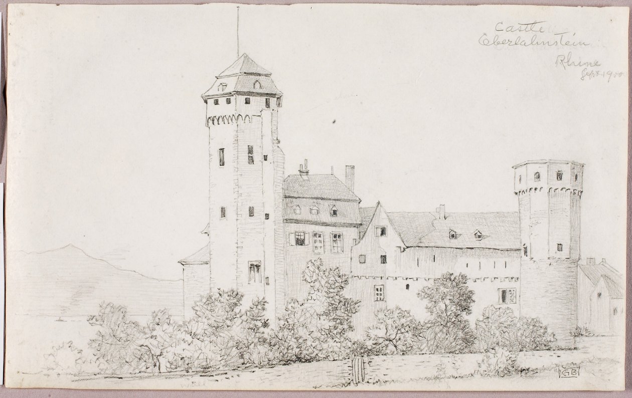 Zámek Oberlahnstein, Rýn od George Elbert Burr