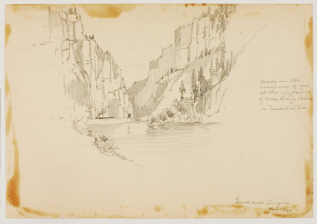 Kaňon Grand River / poblíž Glenwood Springs od George Elbert Burr