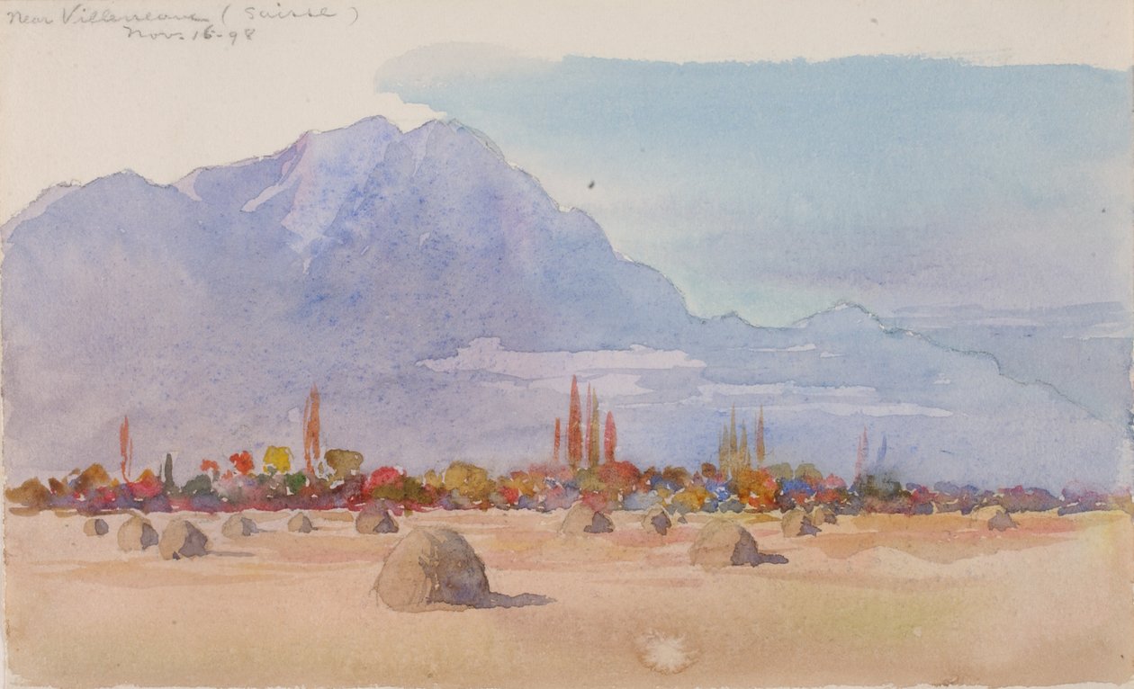 Poblíž Villeneuve, Švýcarsko, 1898. od George Elbert Burr