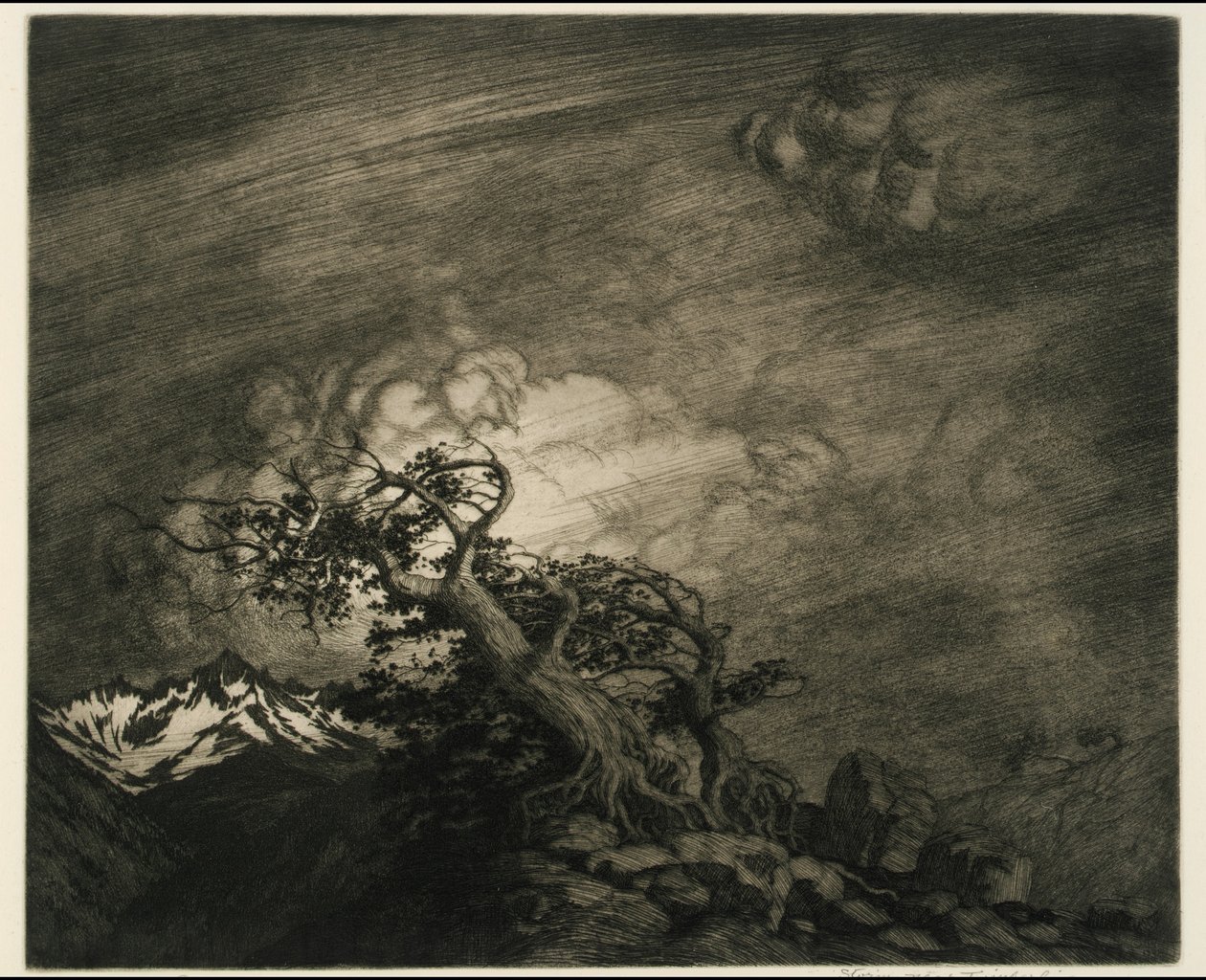 Bouře u Timberline od George Elbert Burr