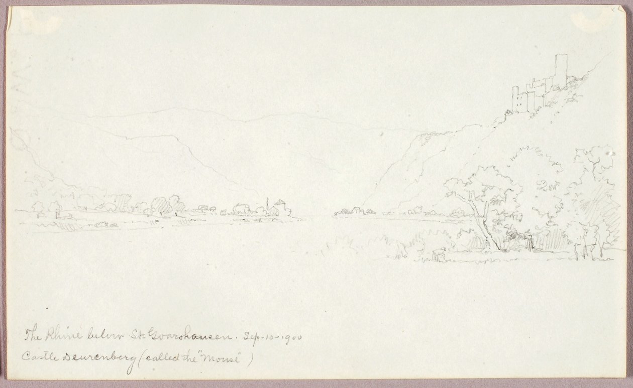 Rýn pod St. Goarshausen od George Elbert Burr