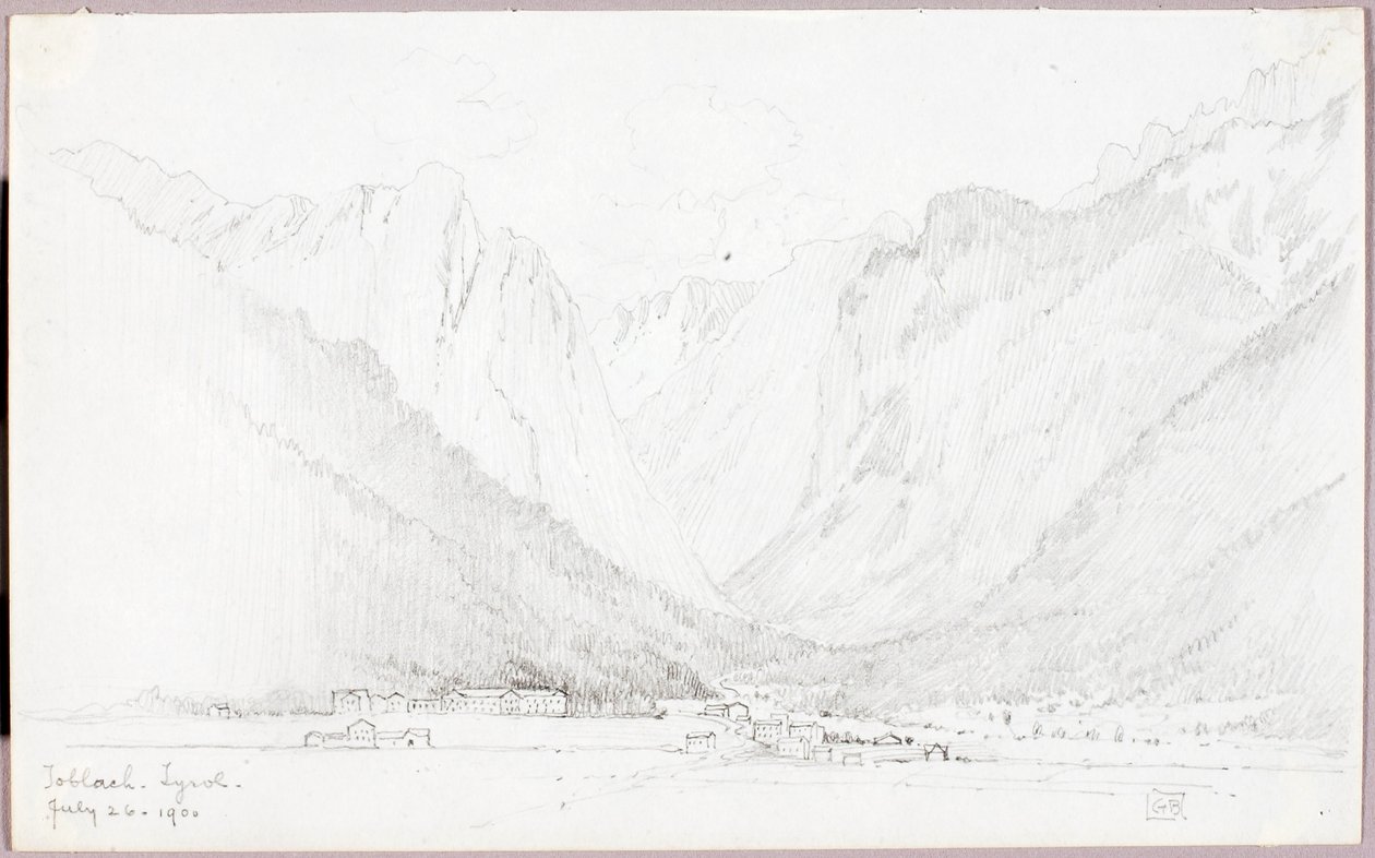 Toblach, Tyrolsko od George Elbert Burr
