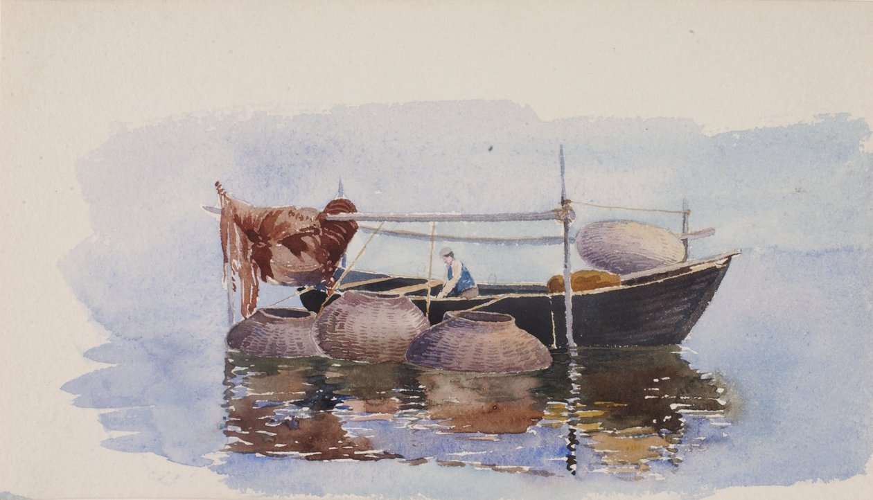 Bez názvu - Rybářská loď, ca. 1900. od George Elbert Burr