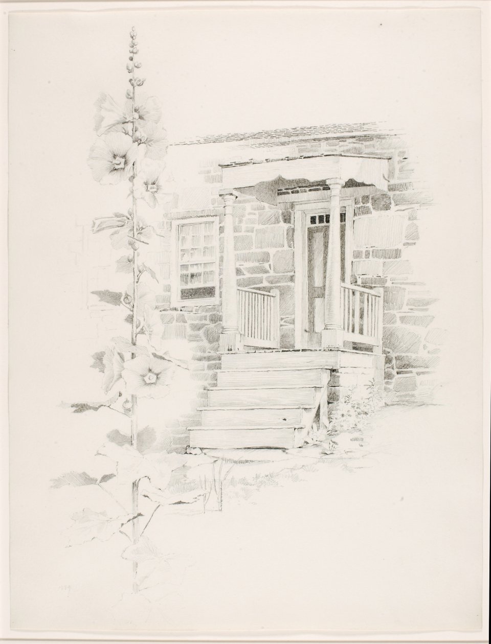 Bez názvu (Hollyhock) od George Elbert Burr
