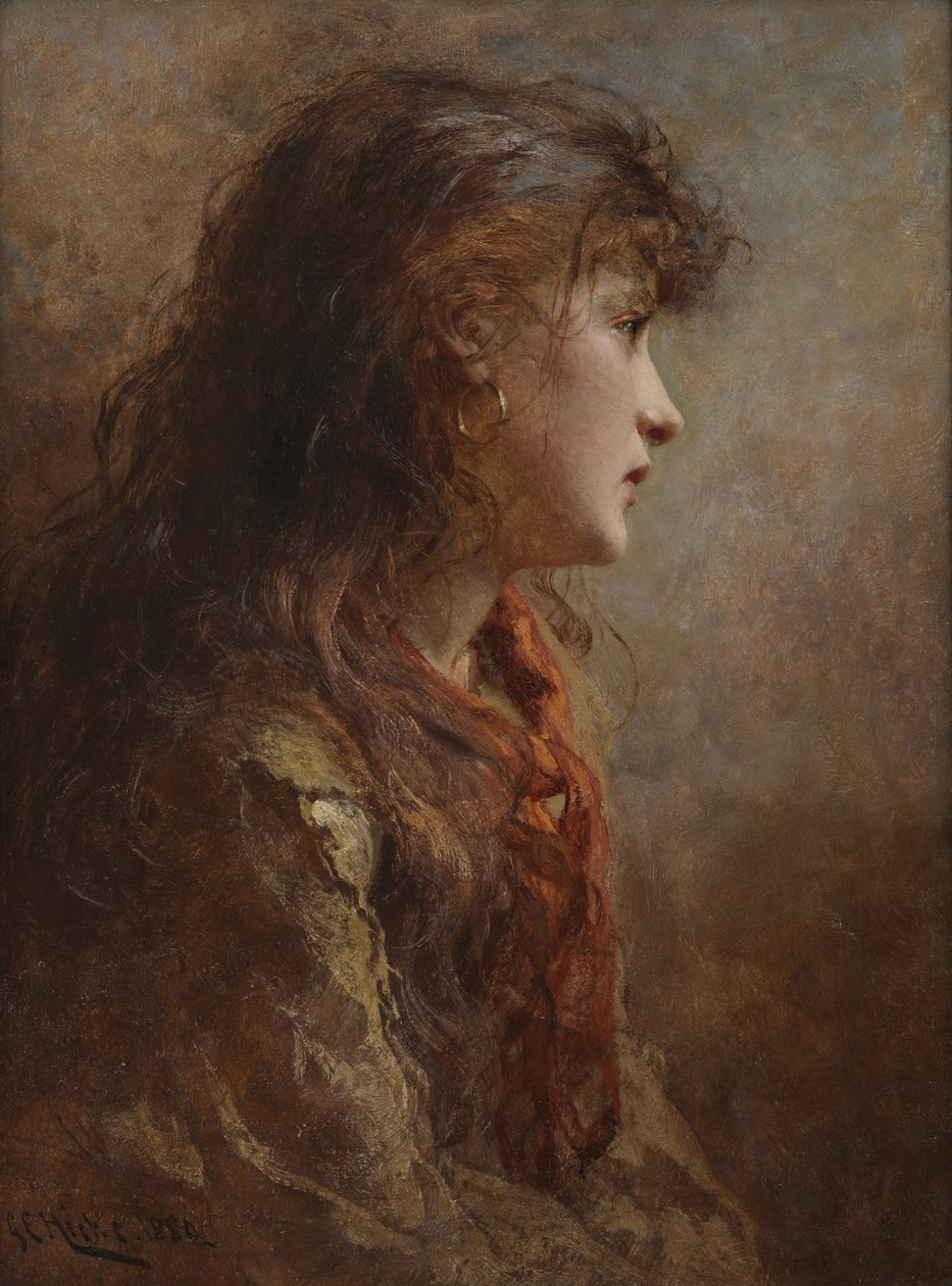 Cikánská dívka, 1880 od George Elgar Hicks