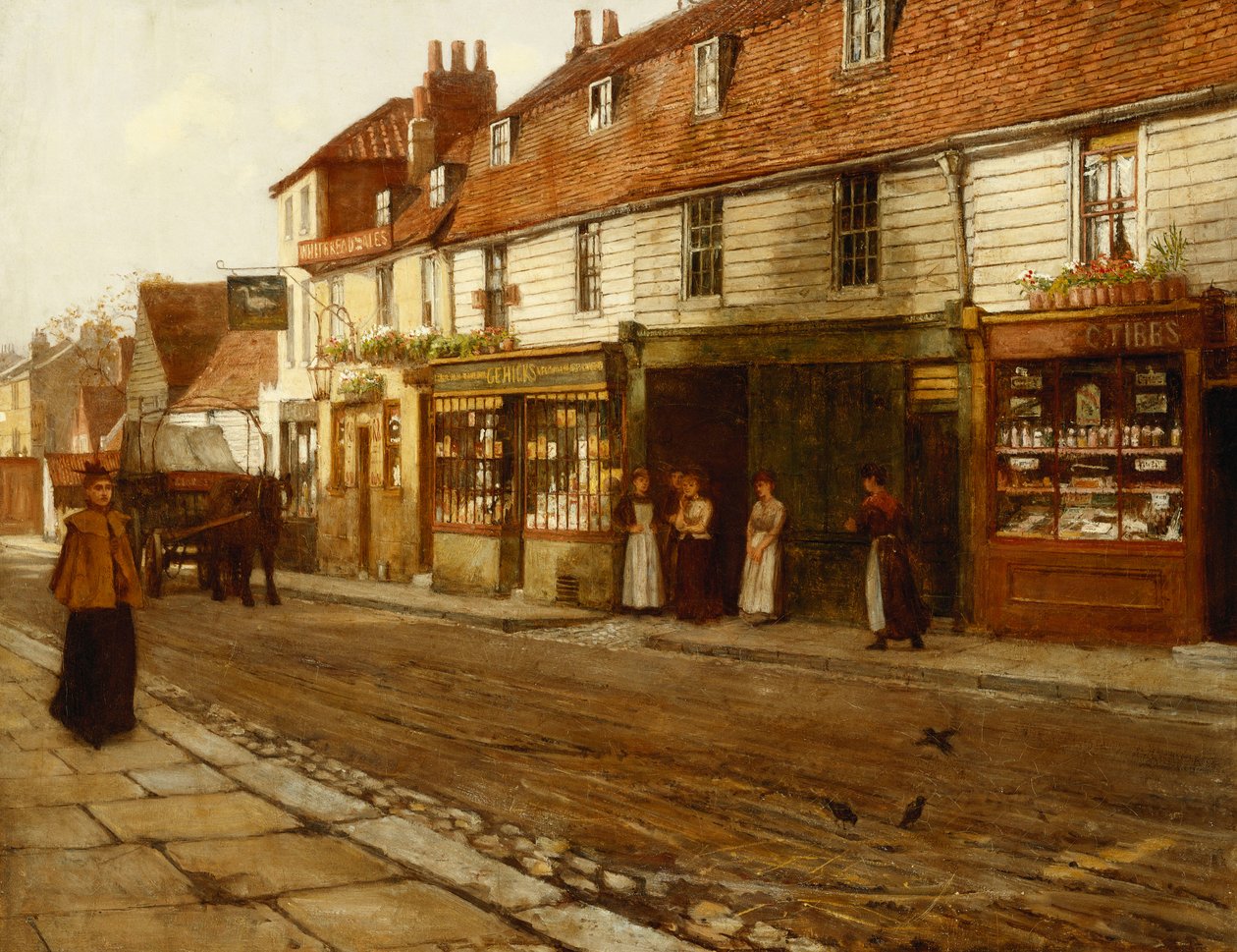 Eltham High Street - 1892, od George Elgar Hicks