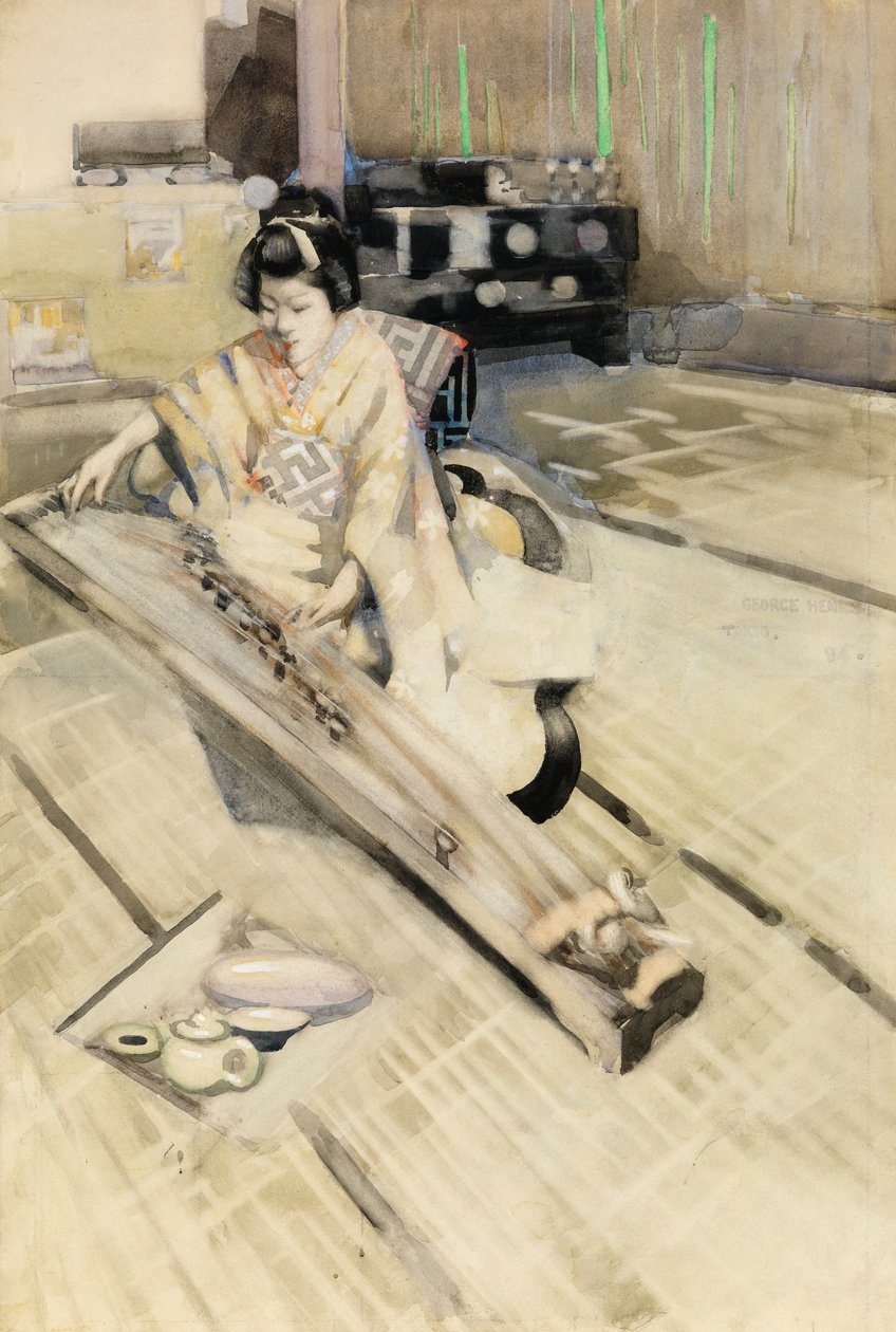 Hráč Koto, Tokio od George F. Henry