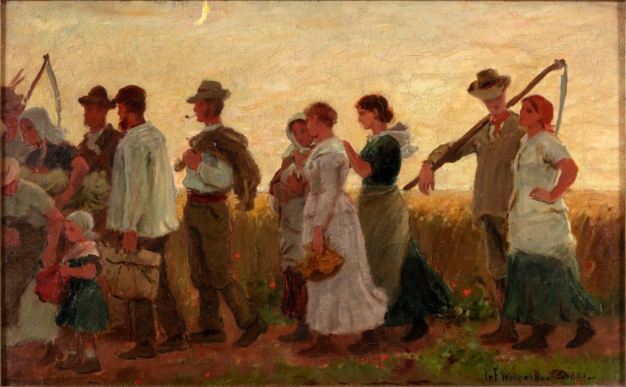 The Harvest Moon, 1881 od George Faulkner Wetherbee