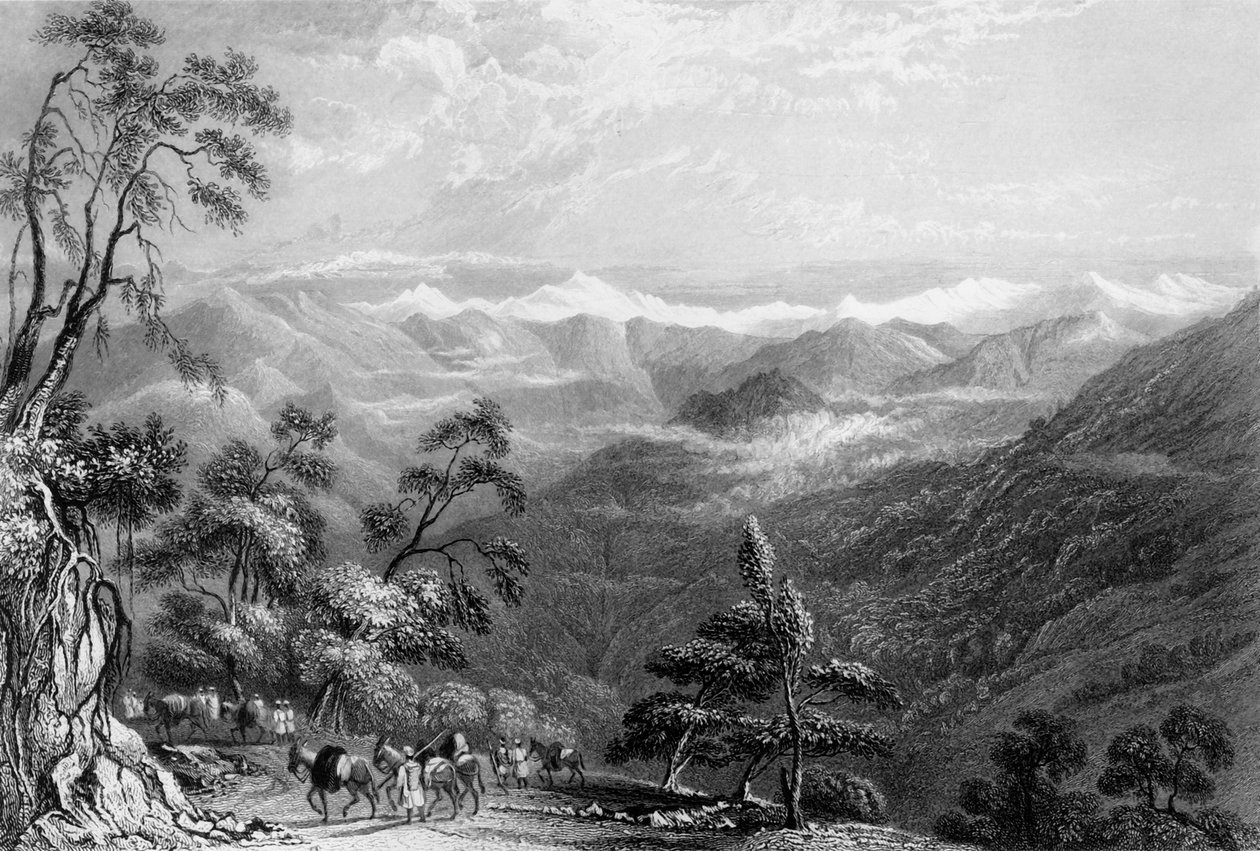 „Sněžné pohoří z Landouru“, 1838. od George Francis White