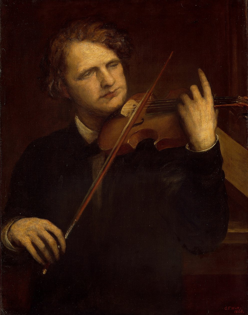 Studie lampového světla: Herr Joachim od George Frederick Watts