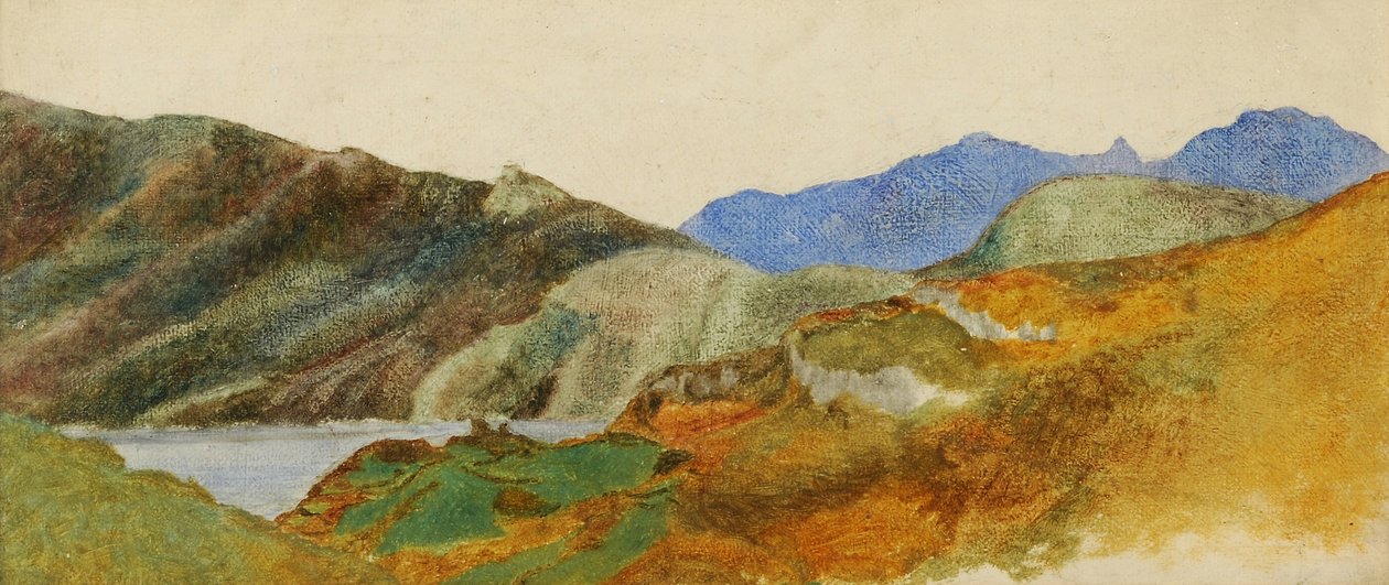 Horská krajina, 1843-47 od George Frederick Watts