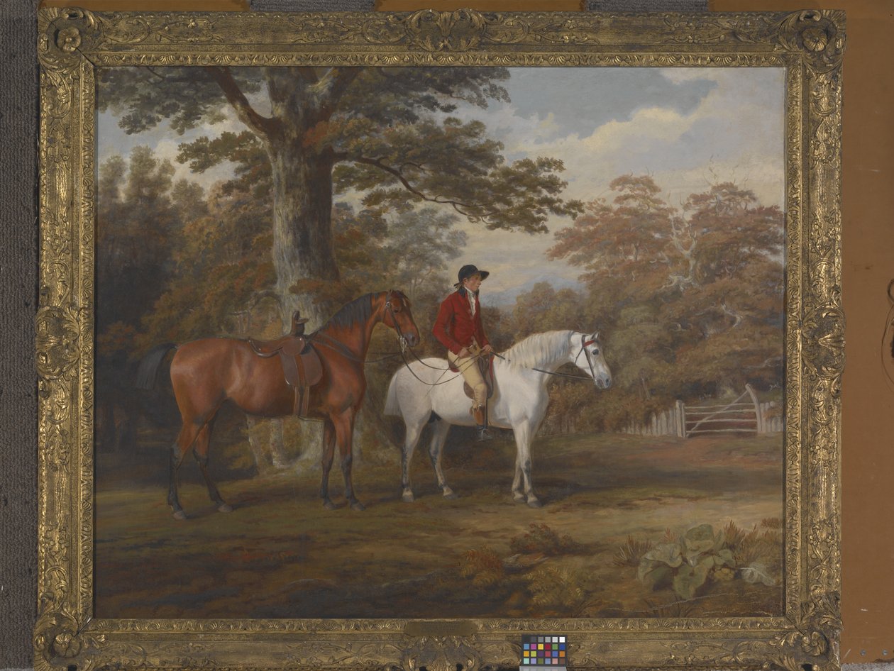 Hunter And Huntsman (olej na plátně) od George Garrard