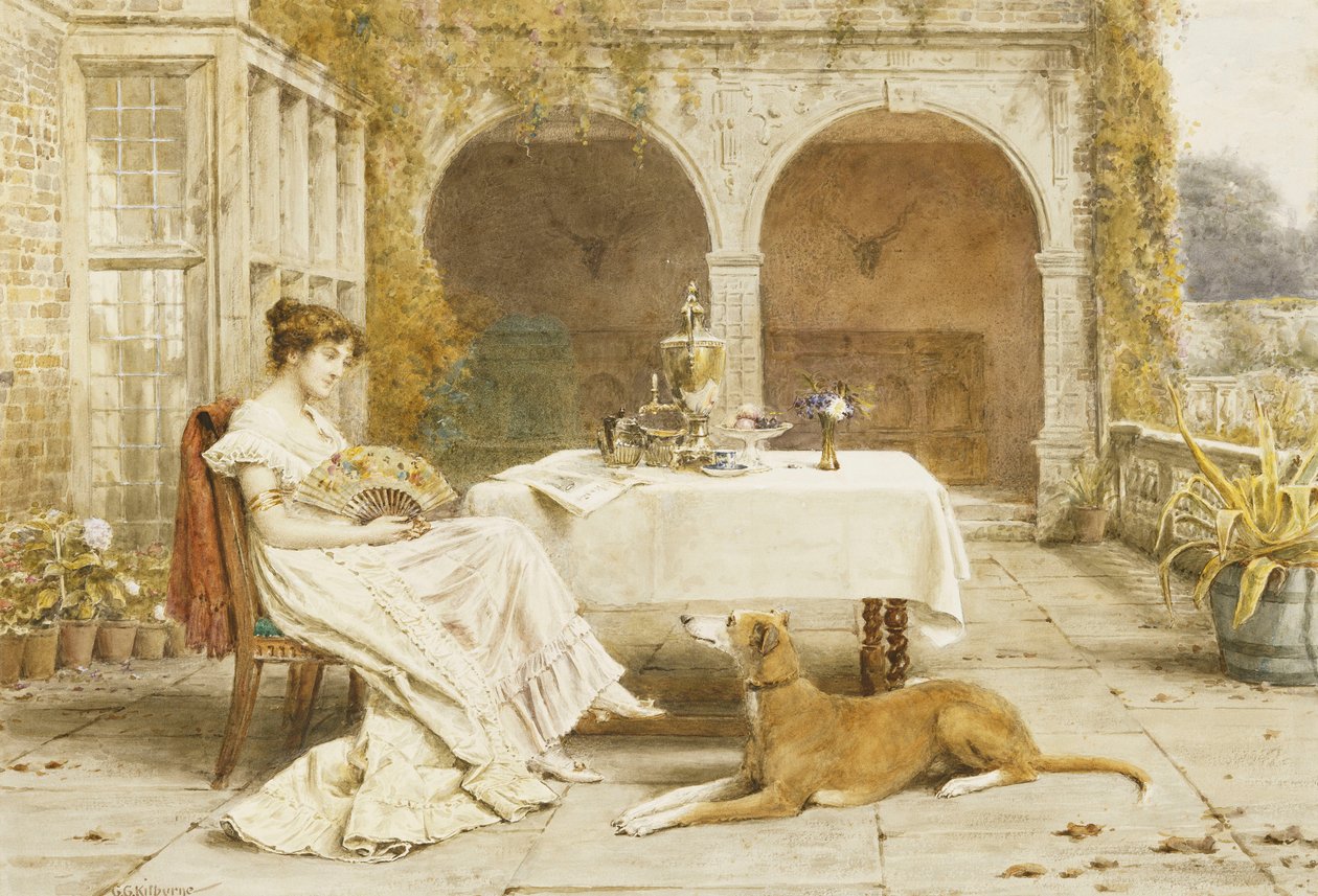 Věrný přítel v době čaje, od George Goodwin Kilburne