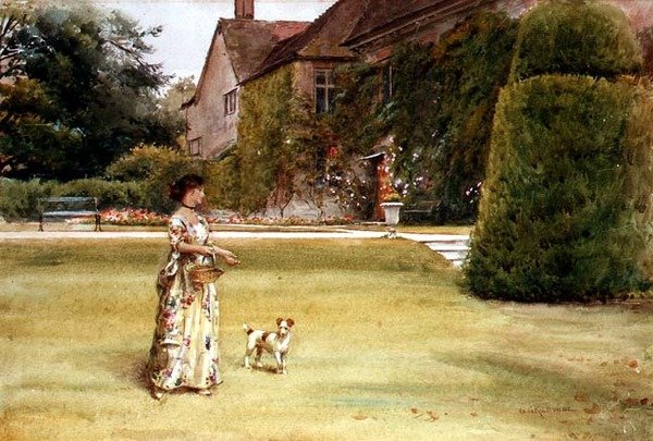 Na trávníku od George Goodwin Kilburne