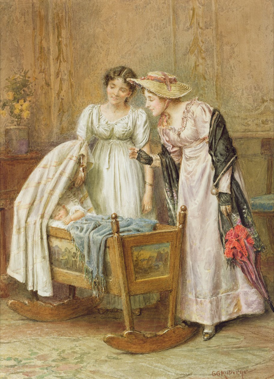 The Crib (wc na papíře) od George Goodwin Kilburne