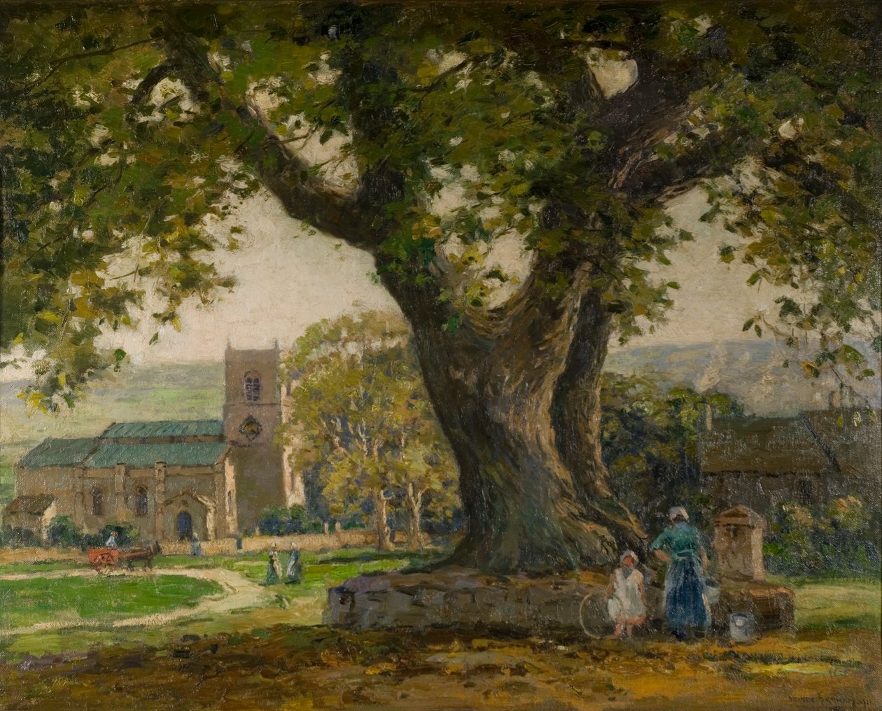 Wensley Village, Yorkshire od George Graham