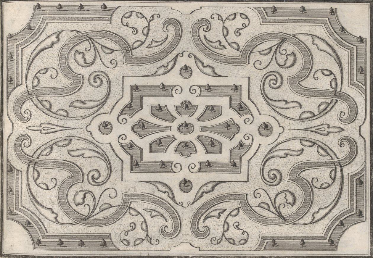 Gartten květinové záhony, 1697-1705. od George Hätzl