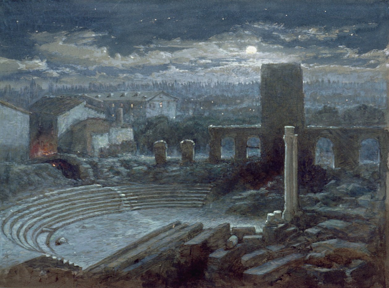 Římské divadlo, Arles, Moonlight od George Henry Andrews