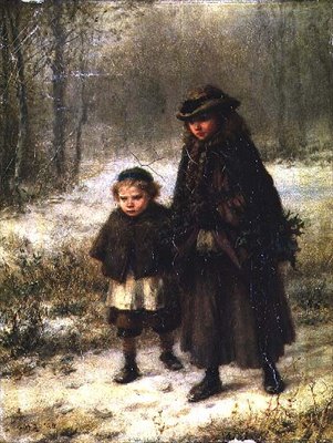 Procházka zimního rána od George Henry Boughton