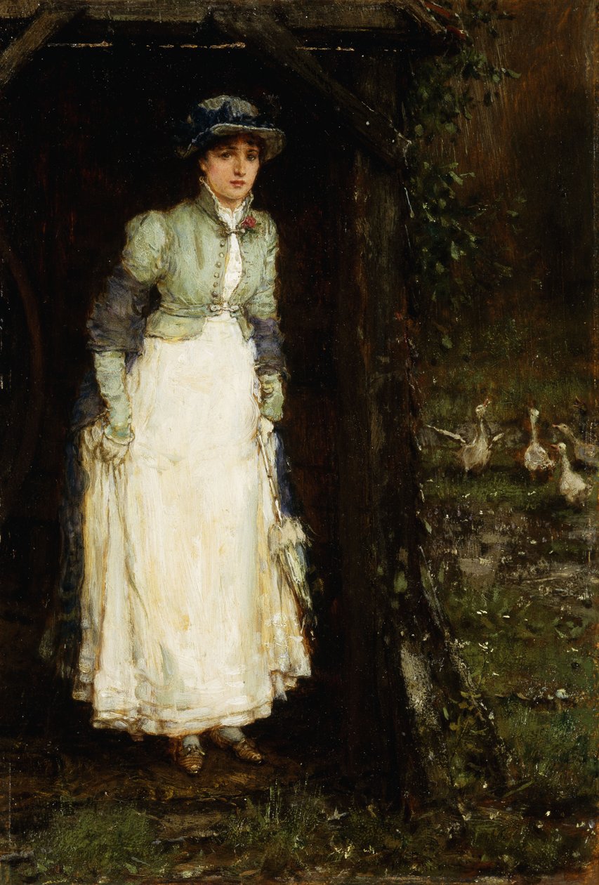 jarní přeháňky, od George Henry Boughton