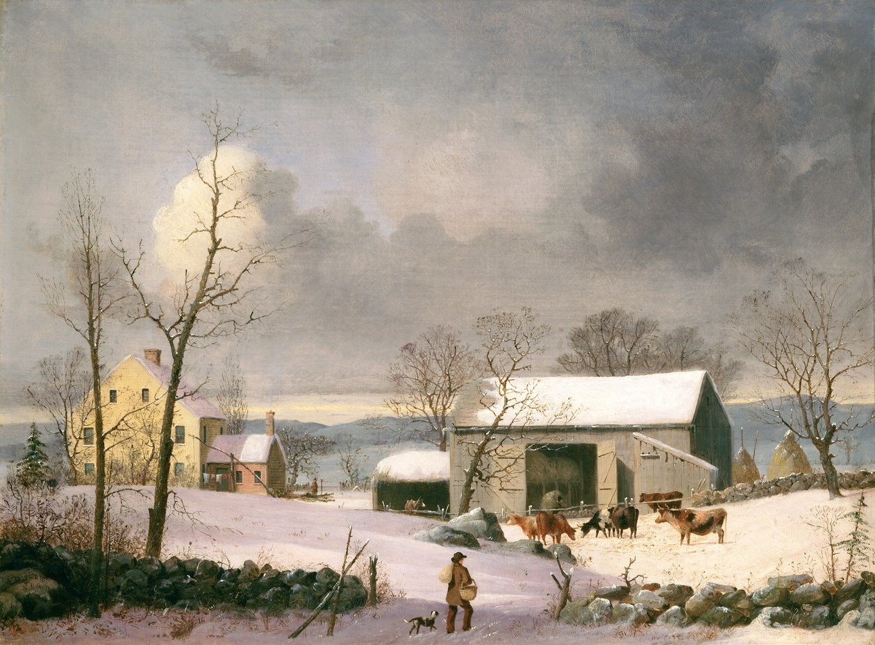 Zima na venkově od George Henry Durrie