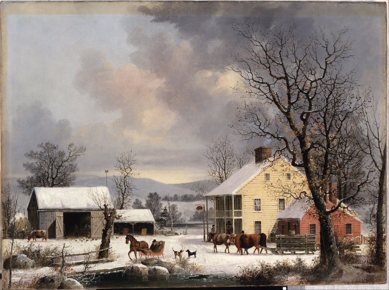 Zima na venkově od George Henry Durrie