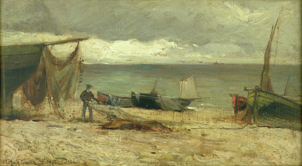Francouzská pláž od George Henry Smillie