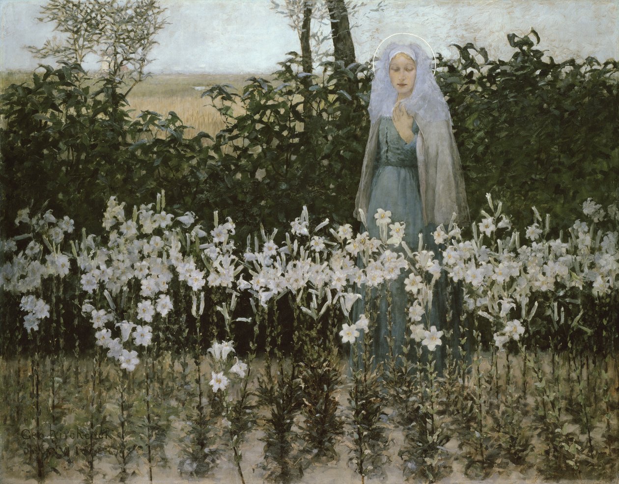 Zvěstování, 1887 od George Hitchcock
