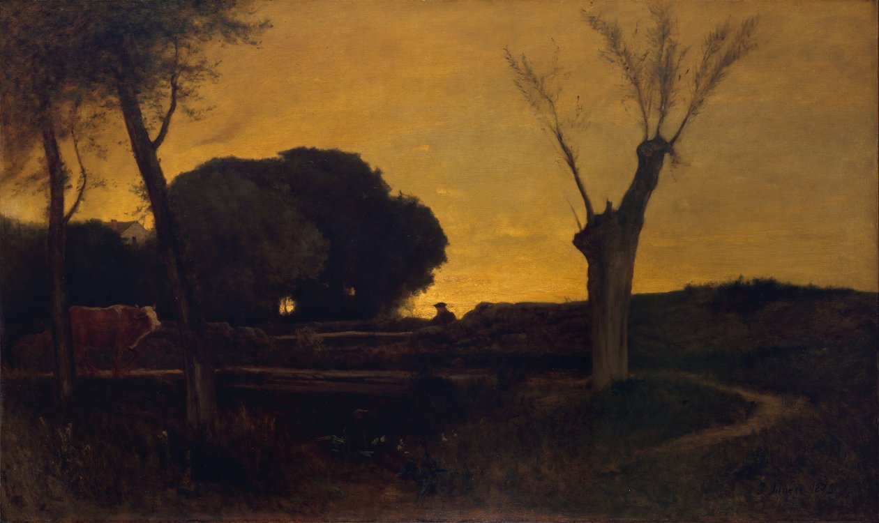 Večer v Medfieldu, Massachusetts, 1875. od George Inness