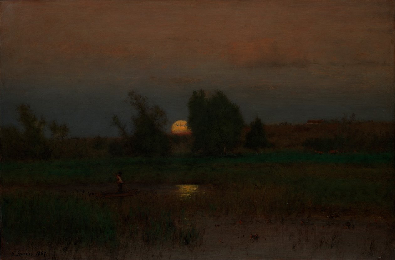 Východ měsíce od George Inness
