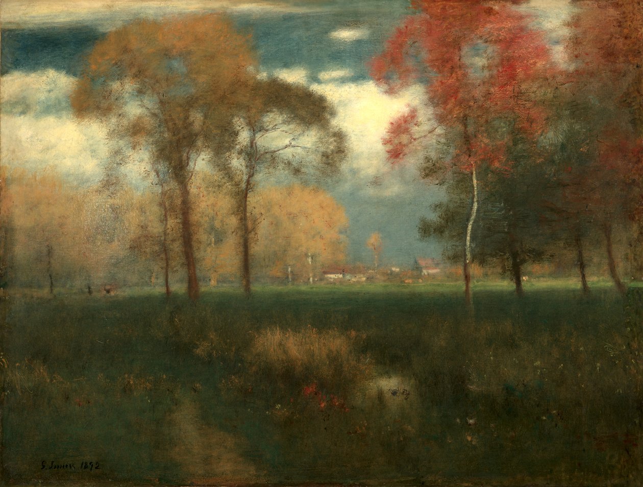 Slunečný podzimní den, 1892. od George Inness