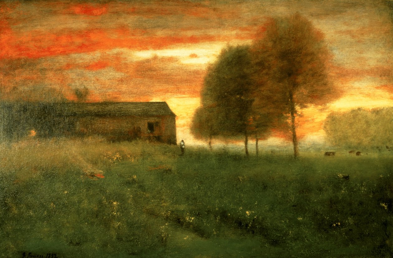 Západ slunce, Montclair, 1892 od George Inness