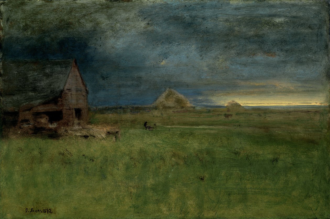 Osamělá farma, Nantucket od George Inness