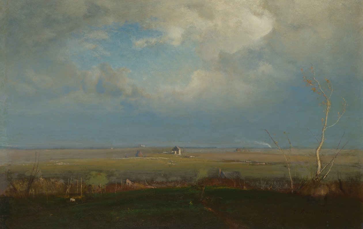 Soumrak v Itálii od George Inness