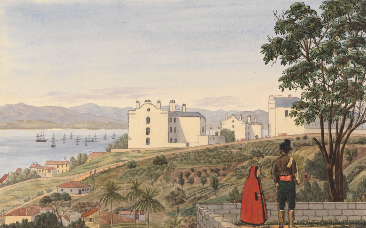 Jižní kasárna, Gibraltar od George Lothian Hall