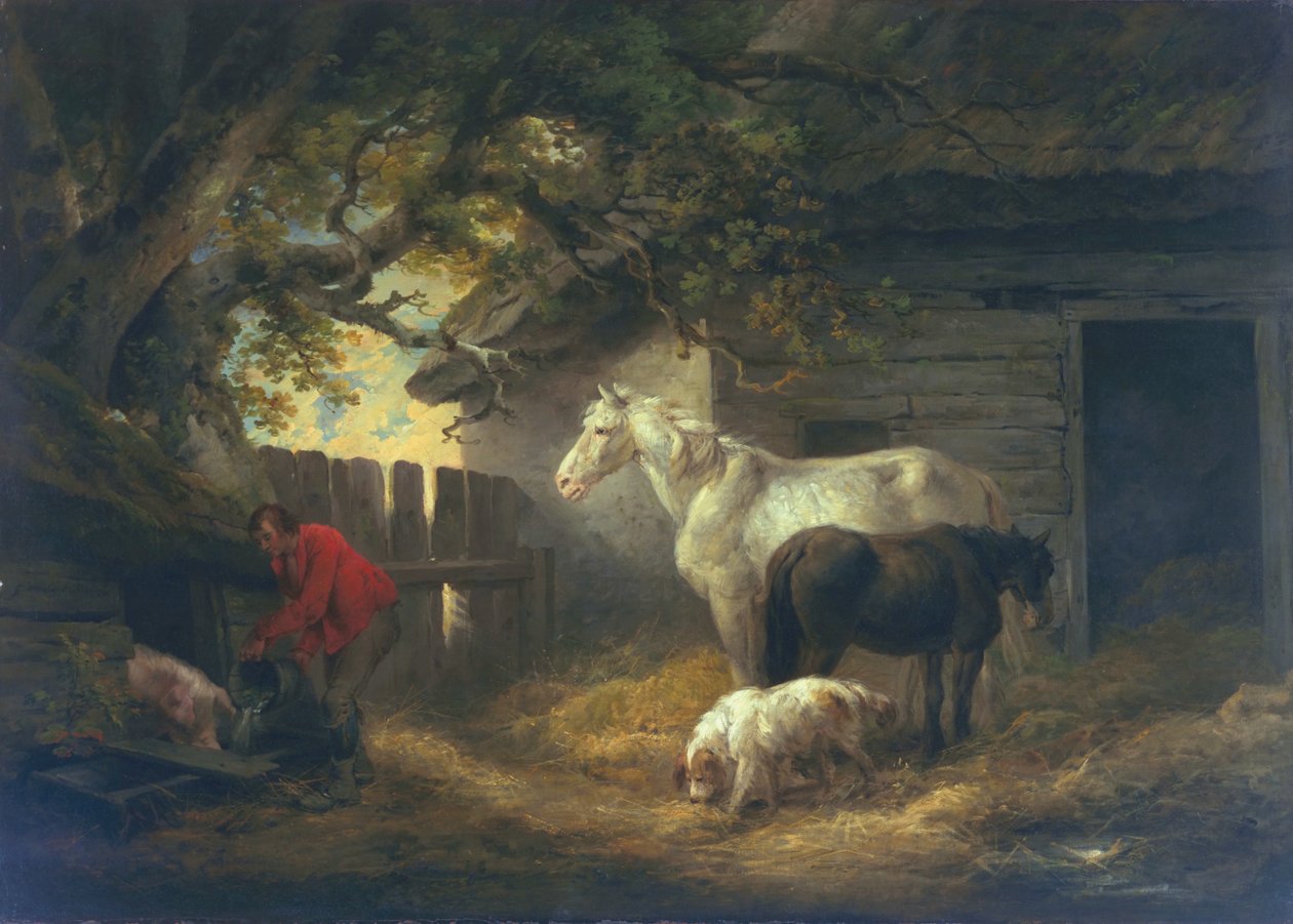 Hospodářský dvůr, 1792 od George Morland