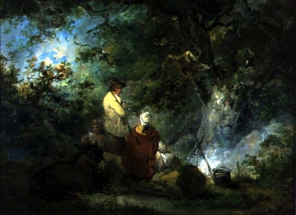 Cikáni u táboráku od George Morland
