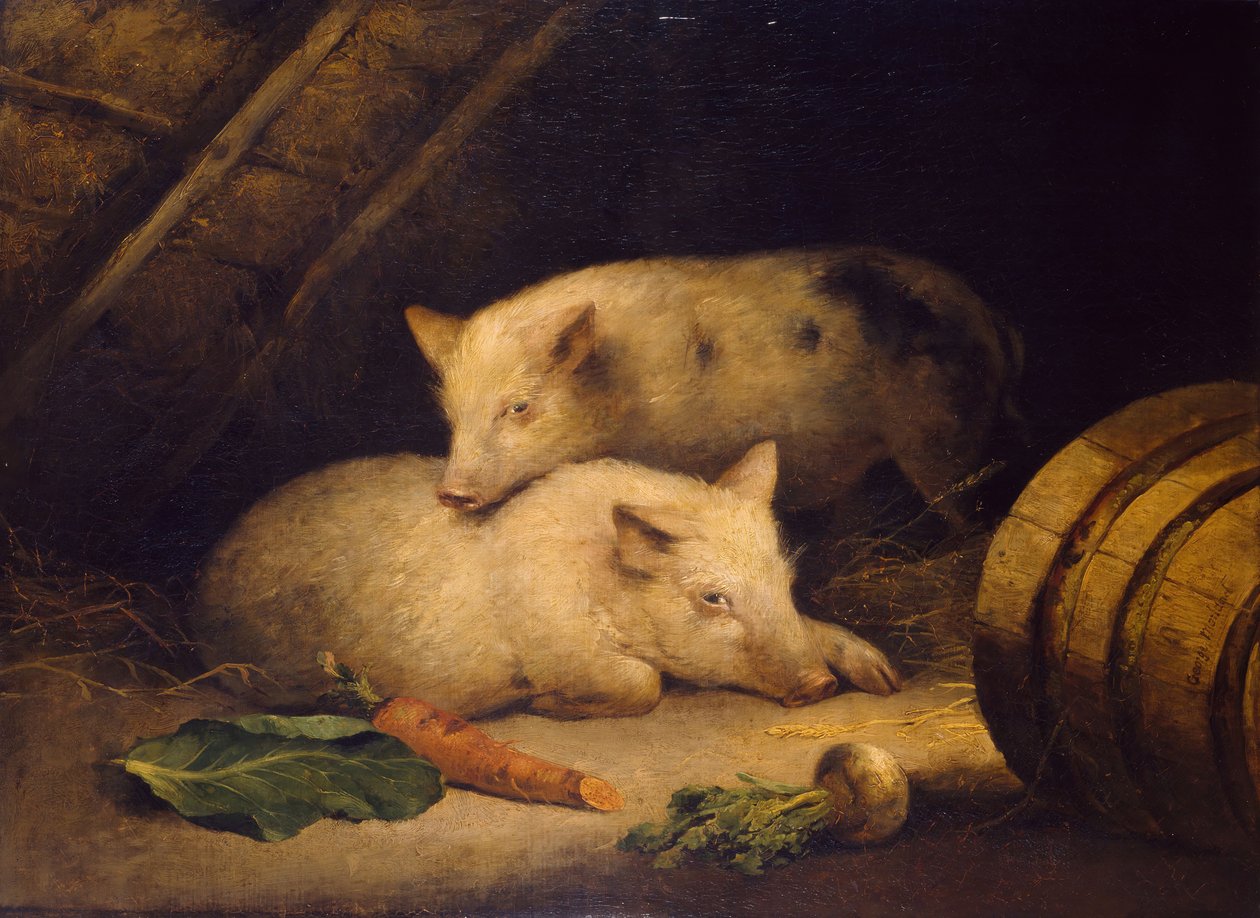 Prasata, konec 18. století. od George Morland