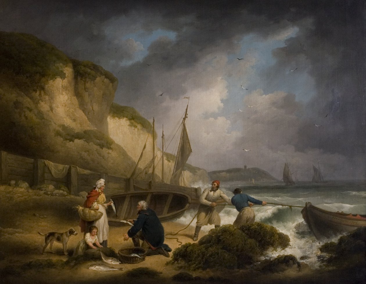 Prodej ryb, kolem roku 1799 od George Morland