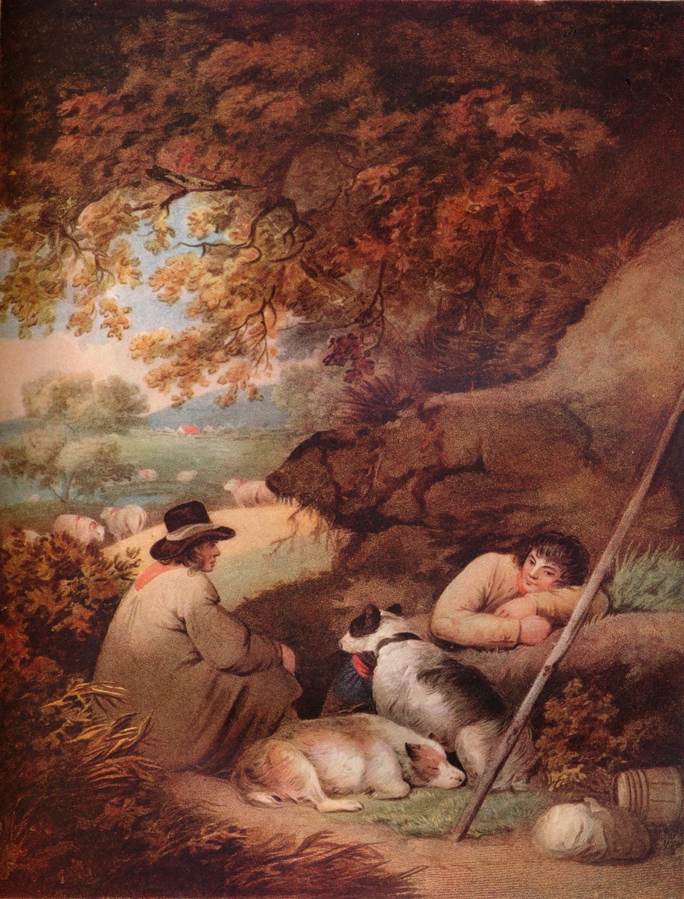 Shepherds Reposing, c18. století, 1919 od George Morland