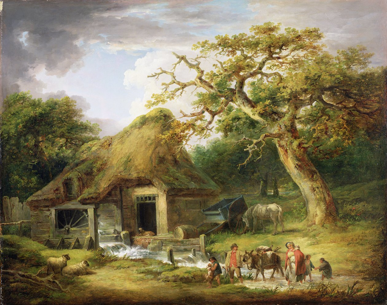 Starý vodní mlýn od George Morland