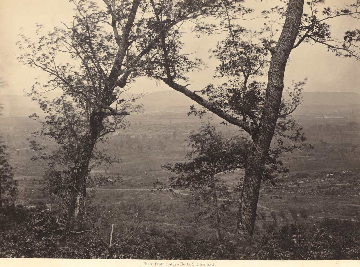 Orchard Knob od Mission Ridge od George N. Barnard