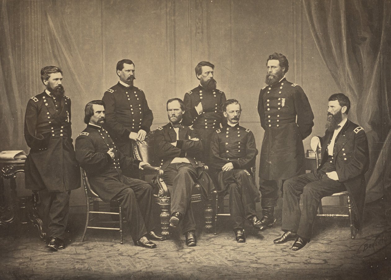 Sherman a jeho generálové od George N. Barnard