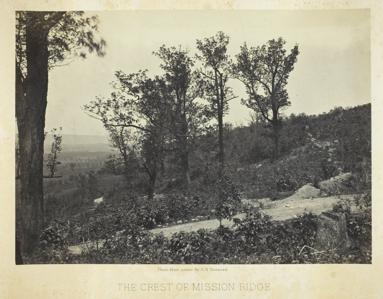 Hřeben Mission Ridge od George N. Barnard