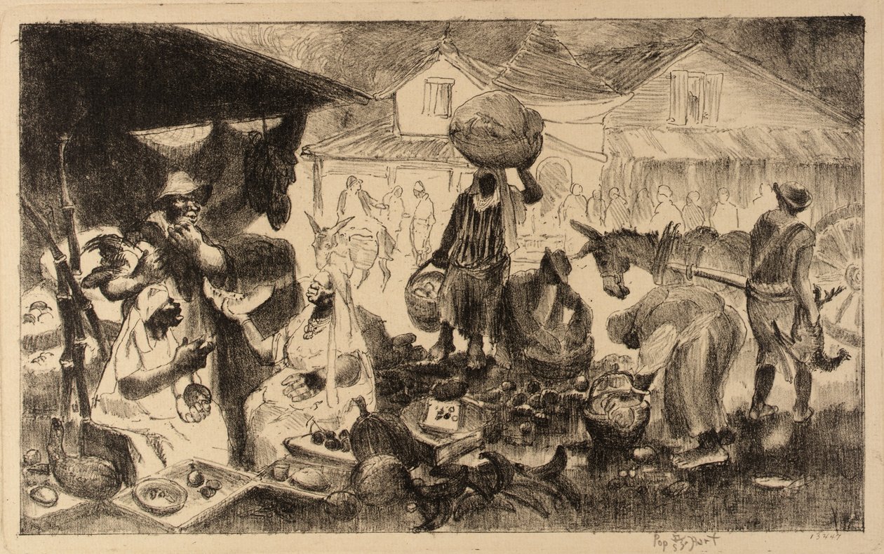 Haiti Market od George Overbury Pop Hart